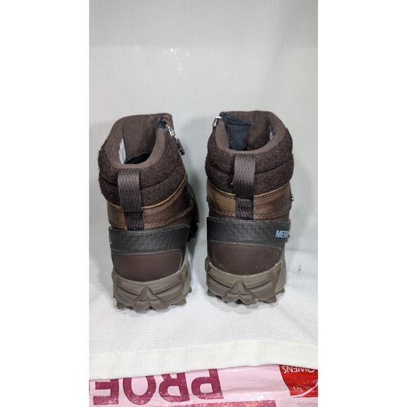 MERRELL Women's Thermal Kiruna Mid Zip Waterproof Snow Boot Sz 8.5 UK 39 Clay - Picture 3 of 9